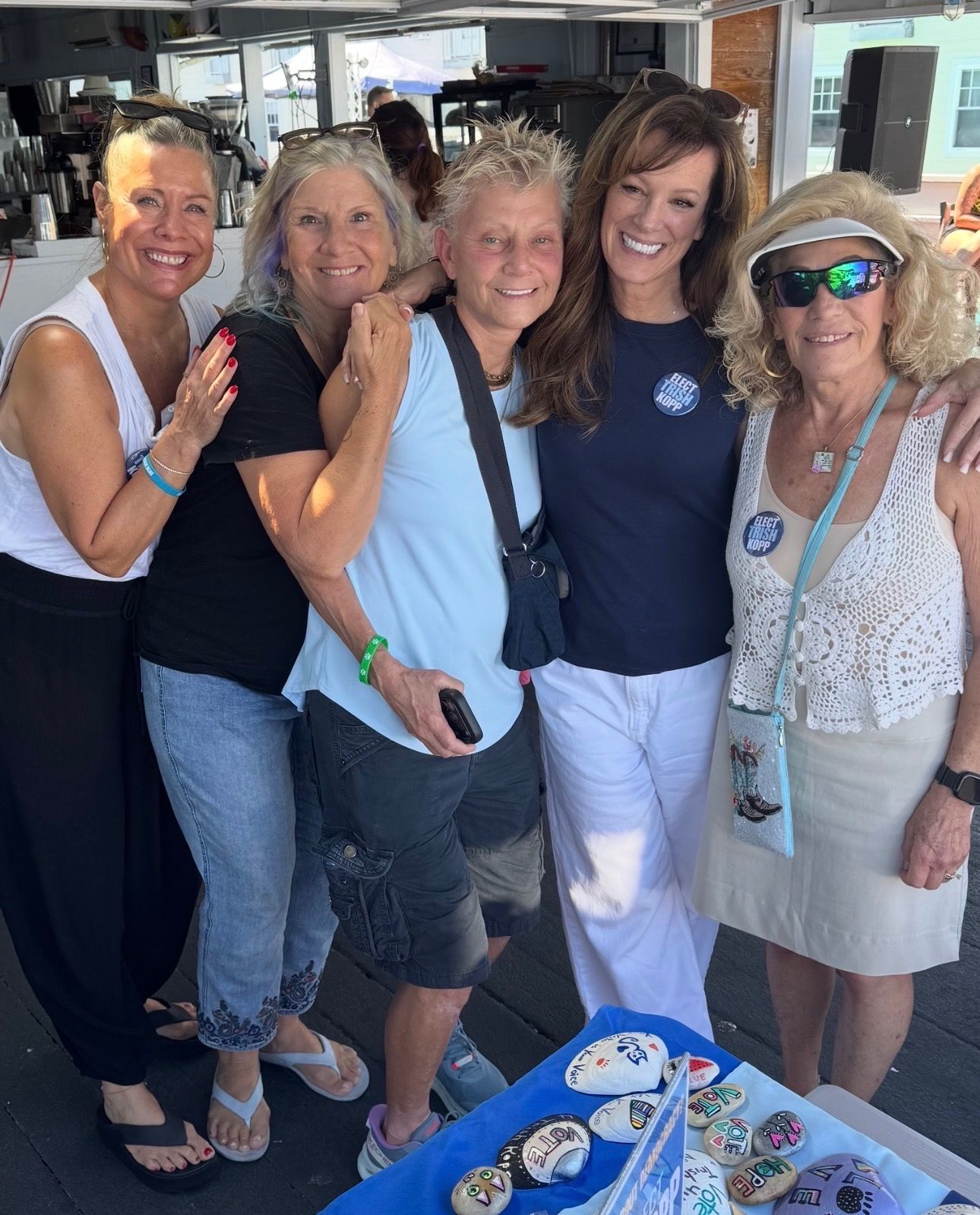 Trish Kopp and the campaign at the Fire Island Craft Fair